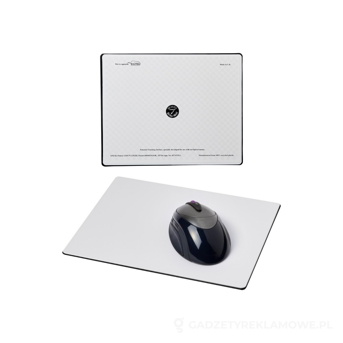 21052200-wariant-watermark Prostokątna podkładka pod mysz Brite-Mat® - czarny – zdjęcia produktu