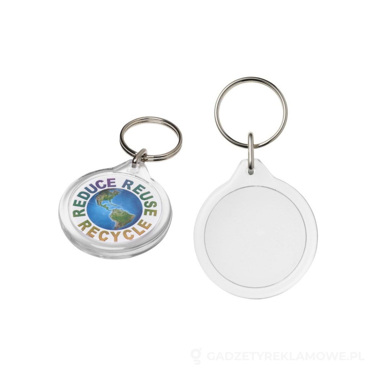 21055200-wariant-watermark Okrągły brelok Orb I7 - biały – zdjęcia produktu