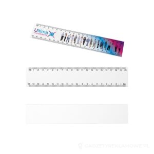 Elastyczna linijka o długości 20 cm Arc - biały – zdjęcia produktu