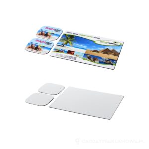 Podkładka pod mysz Brite-Mat® i zestaw podkładek pod naczynia combo 3 - czarny – zdjęcia produktu