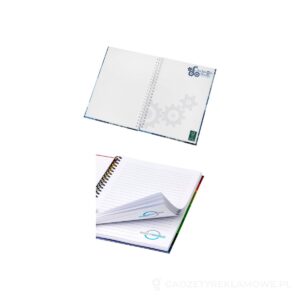 Zeszyt w formacie A5 Wire-o w twardej okładce - biały – zdjęcia produktu