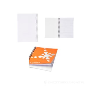 Notatnik Desk-Mate® w formacie A4 z okładką wykonaną z syntetycznego materiału. - biały – zdjęcia produktu