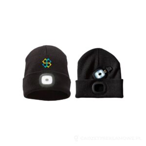 Mighty LED knit beanie - czarny – zdjęcia produktu