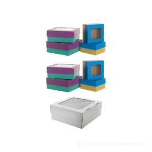 CreaBox Gift Box Window L kartonik/pudełko - biały – zdjęcia produktu