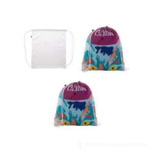 CreaDraw Plus RPET personalizowany worek ze sznurkami – zdjęcia produktu