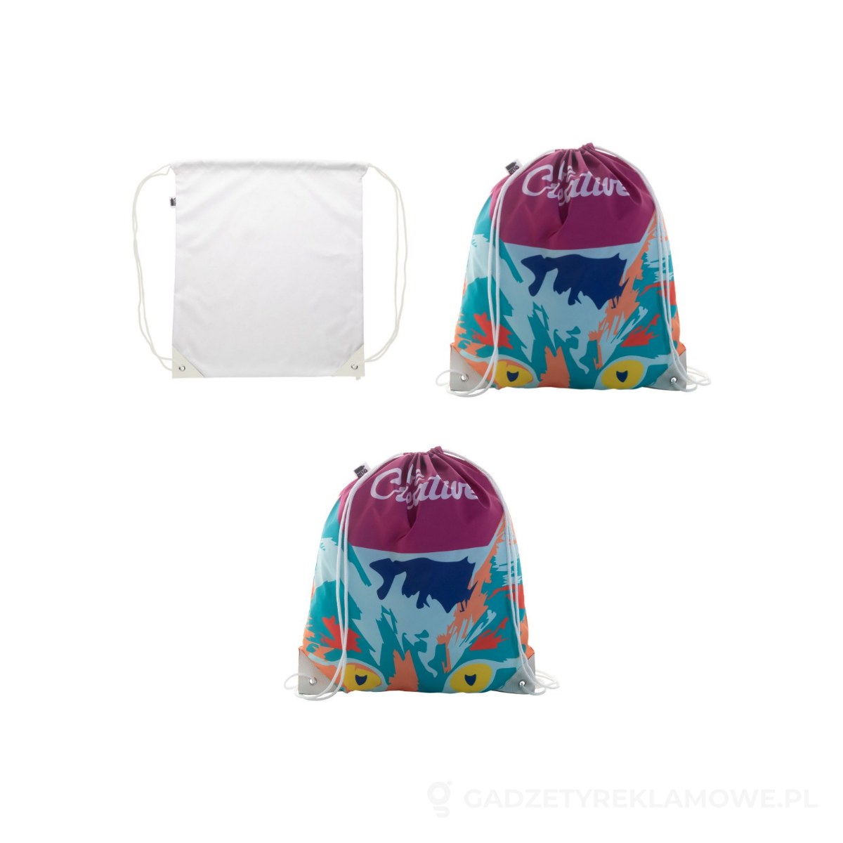 AP716429-01-wariant-watermark CreaDraw Plus RPET personalizowany worek ze sznurkami – zdjęcia produktu