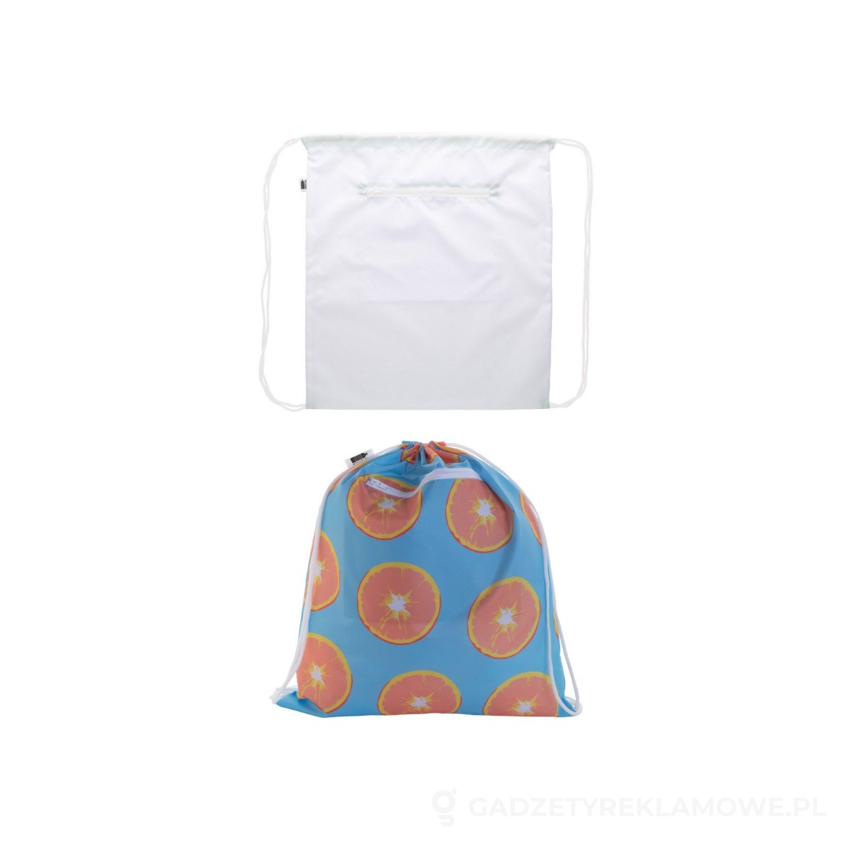 AP716465-01-wariant-watermark CreaDraw RFID RPET personalizowany worek ze sznurkami - biały – zdjęcia produktu