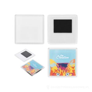 PrintMag Square magnes na lodówkę - biały – zdjęcia produktu