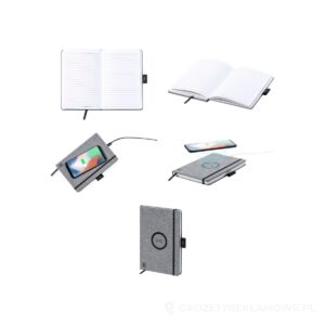Charbuk notes/ładowarka indukcyjna - szary – zdjęcia produktu