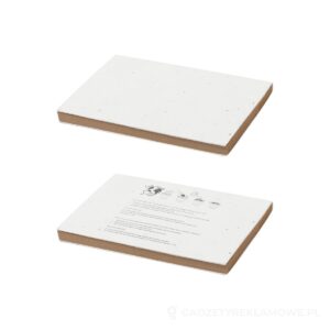 Semeno Note notatnik samoprzylepny z papieru nasiennego - naturalny – zdjęcia produktu