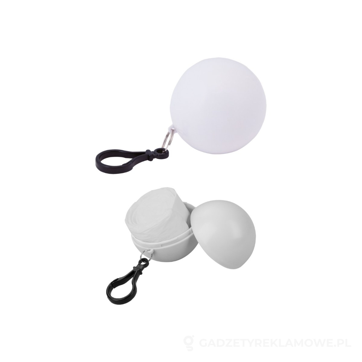 AP731644-01-wariant-watermark Aegis ponczo w breloku - biały – zdjęcia produktu