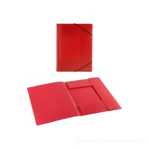 Duppoc teczka na dokumenty z pvc - czerwony – zdjęcia produktu