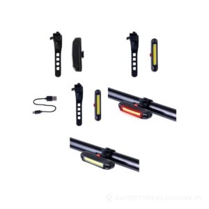 Bicox lampka rowerowa - czarny – zdjęcia produktu