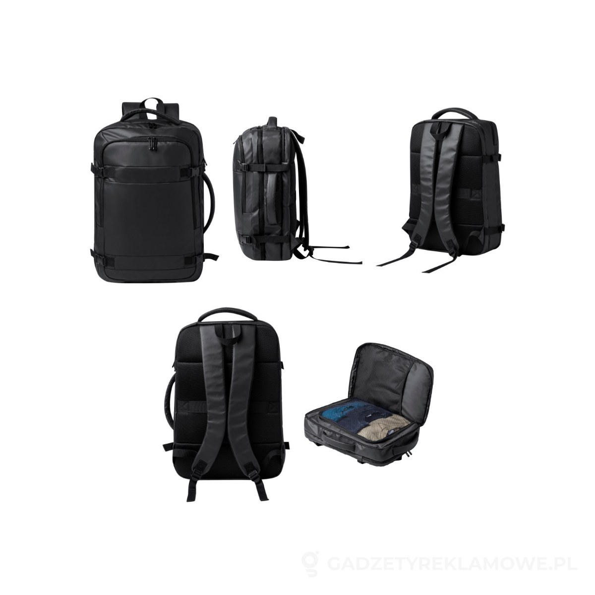 AP733984-10-wariant-watermark Kashing plecak na dokumenty - czarny – zdjęcia produktu