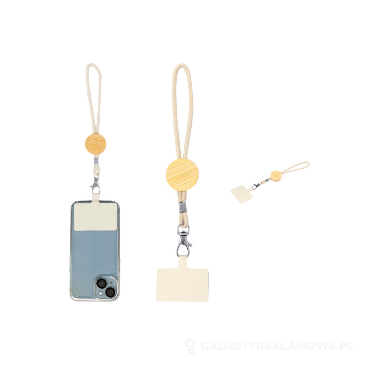 AP734238-01-wariant-watermark Cohol Wrist uchwyt na telefon / bransoletka - naturalny – zdjęcia produktu