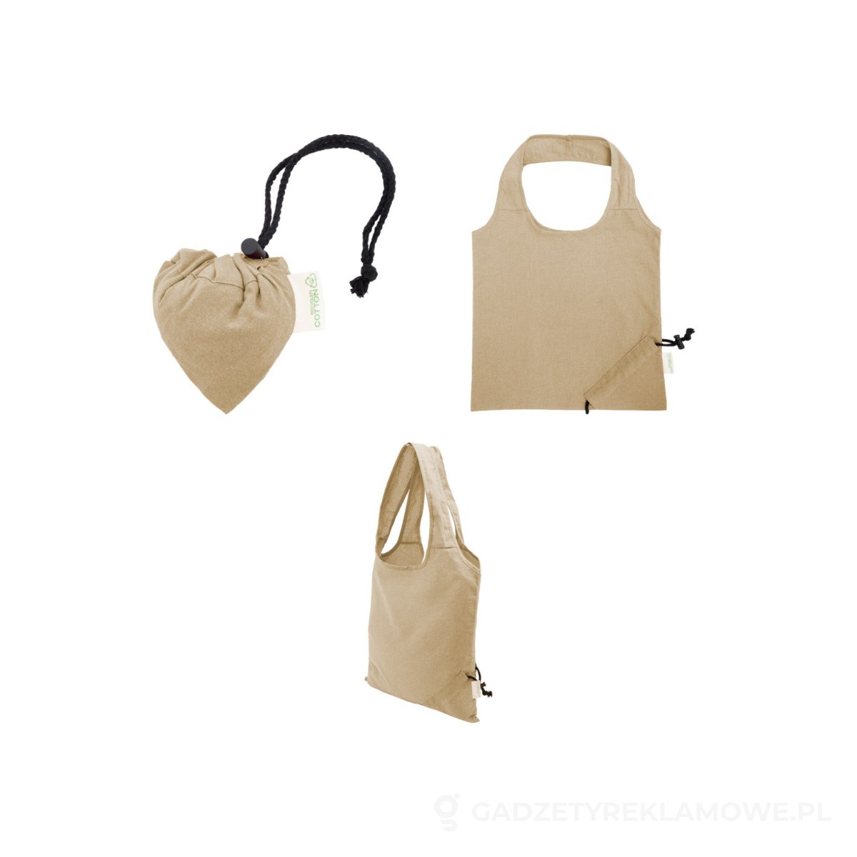 AP800087-00-wariant-watermark Forpex składana torba na zakupy - naturalny – zdjęcia produktu