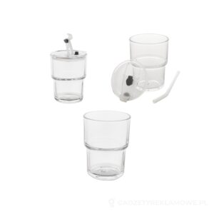 Glassip szklany kubek podróżny - przezroczysty – zdjęcia produktu