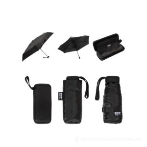 Fractus mini parasol RPET - czarny – zdjęcia produktu