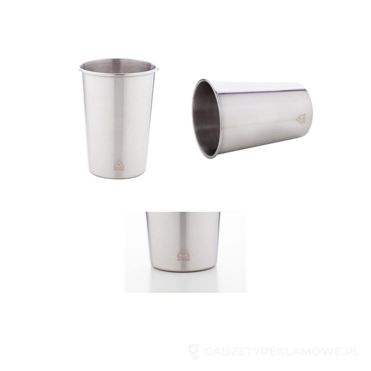 AP800564-01-wariant-watermark Redisha Mono kubek ze stali nierdzewnej z recyklingu - srebrny – zdjęcia produktu