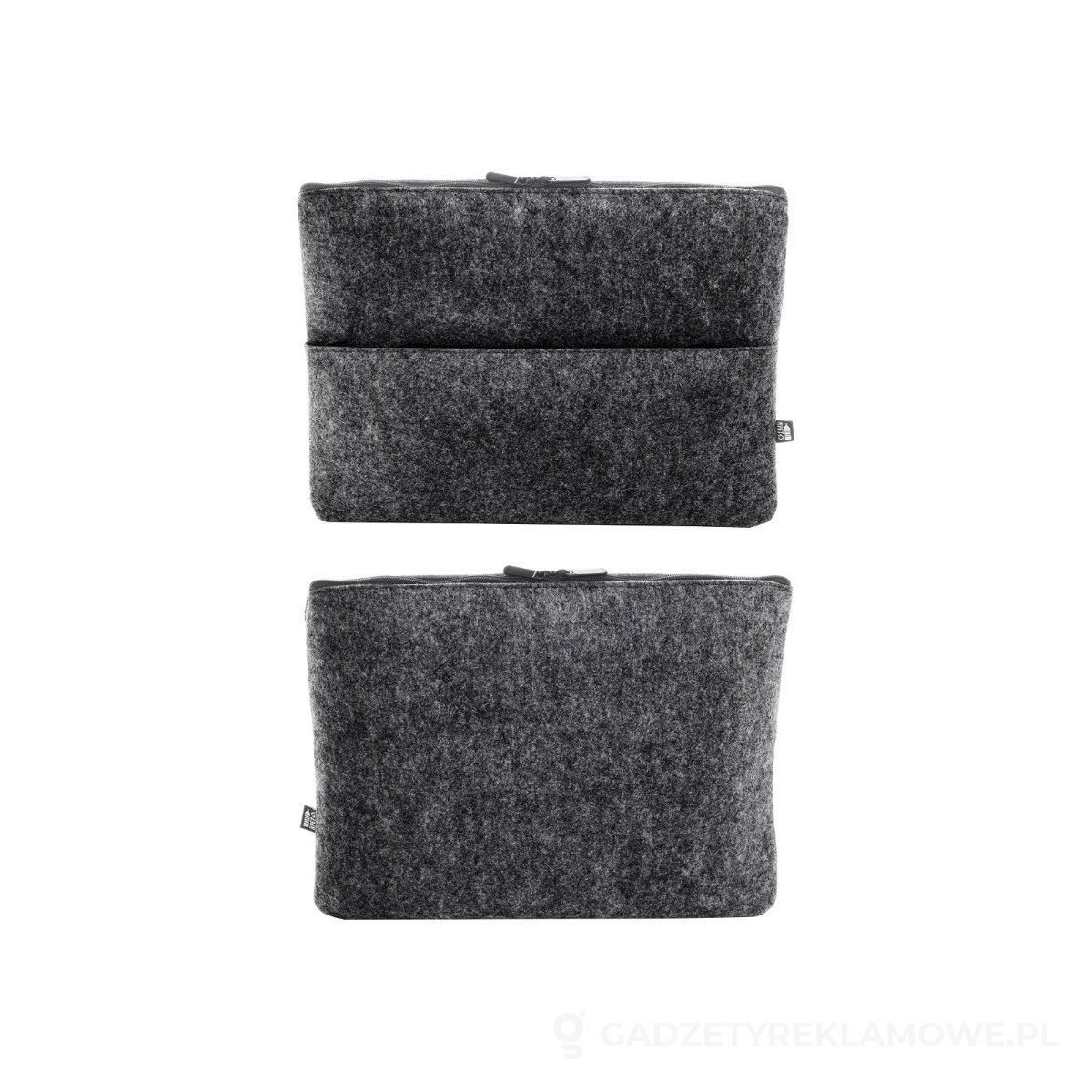 AP800573-80-wariant-watermark Refelt Comp Torba na laptopa z filcu RPET - ciemnoszary – zdjęcia produktu