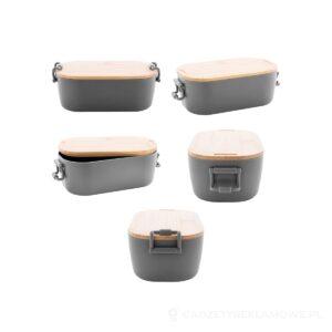 Fuboo lunch box / pudełko na lunch - szary – zdjęcia produktu