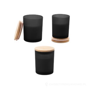 Daizu XL świeca / świeczka, wanilia - czarny – zdjęcia produktu