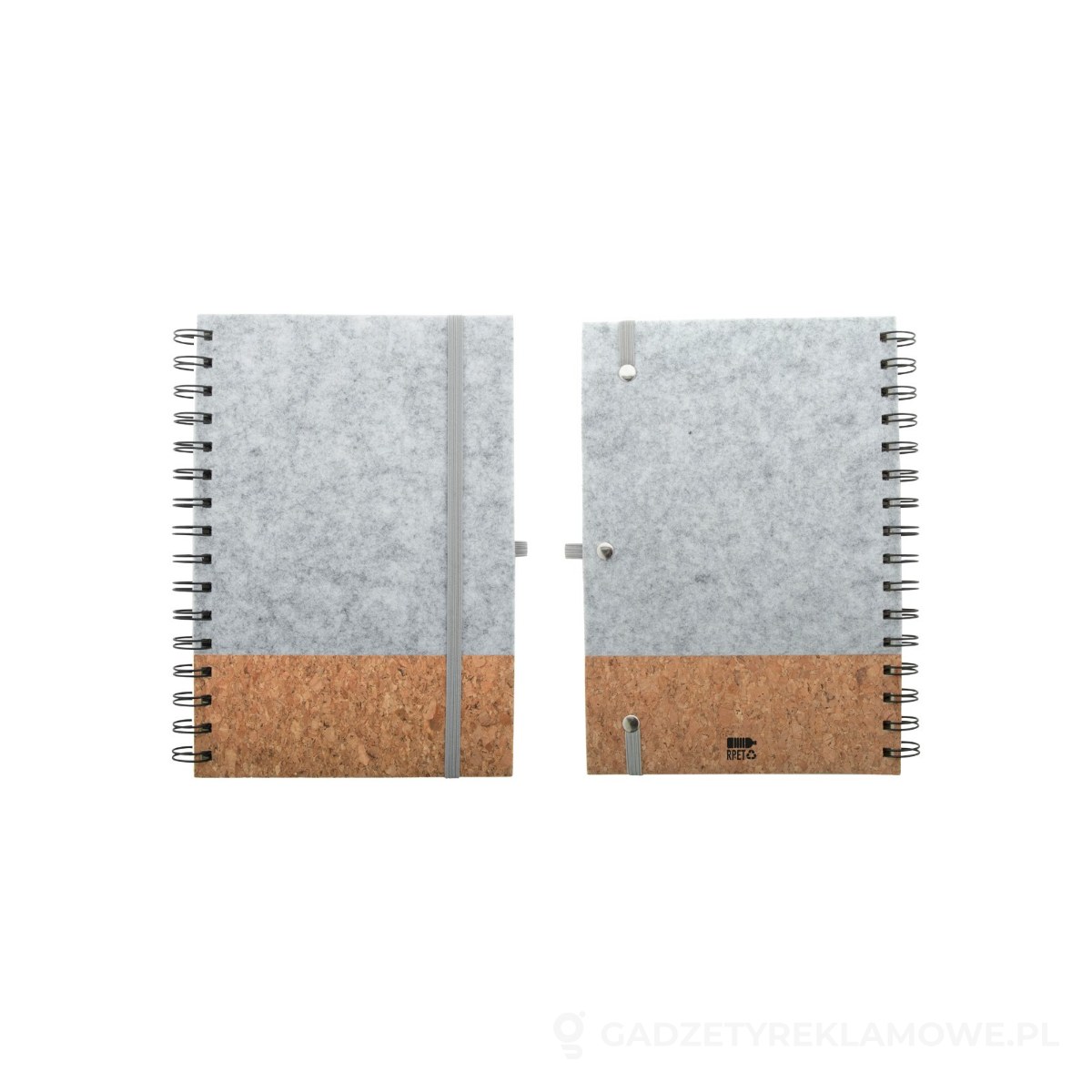 AP800769-77-wariant-watermark Corsens notes RPET - szary – zdjęcia produktu