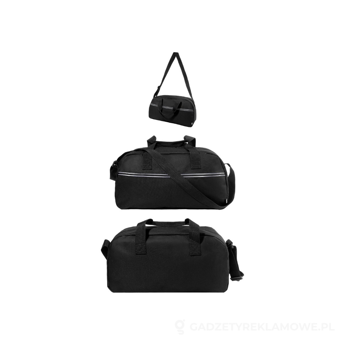 AP800786-10-wariant-watermark Draper Torba sportowa RPET - czarny – zdjęcia produktu