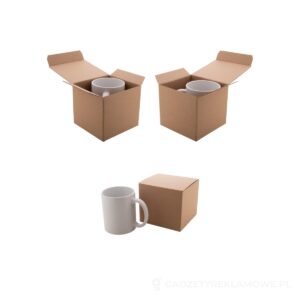 Three Eco pudełko na kubek / kartonik - naturalny – zdjęcia produktu