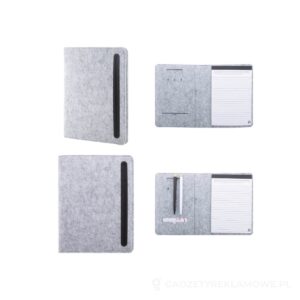 Refelt Meet A5 Teczka na dokumenty z filcu RPET - szary – zdjęcia produktu