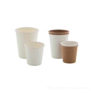 Papcap S kubek papierowy, 120 ml - biały – zdjęcia produktu