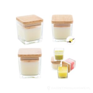 Cubama świeca, wanilia - biały – zdjęcia produktu