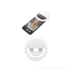 Beautily lampa pierścieniowa do selfie - biały – zdjęcia produktu