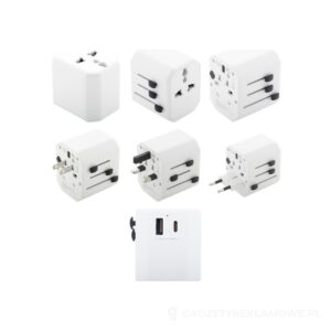 Jetsetter adapter podróżny / przejściówki - biały – zdjęcia produktu