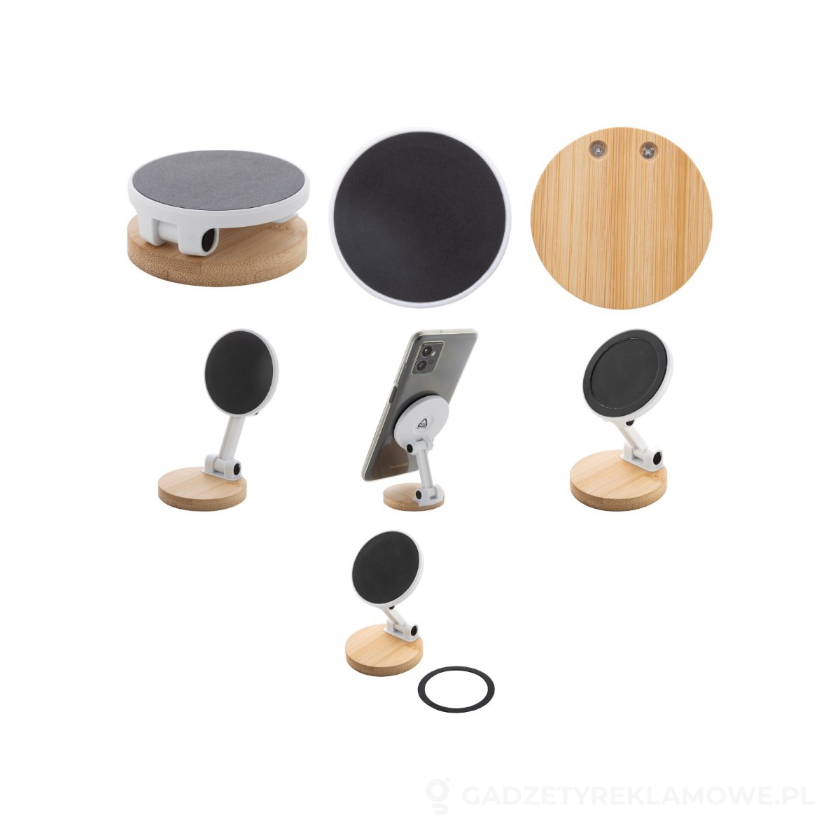 AP864079-01-wariant-watermark Magba magnetyczny uchwyt na telefon - biały – zdjęcia produktu