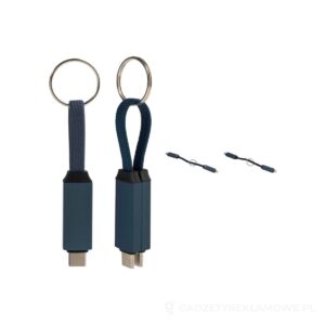 Keycab přívěsek na klíče 60W kabel USB-C - ciemnoniebieski – zdjęcia produktu