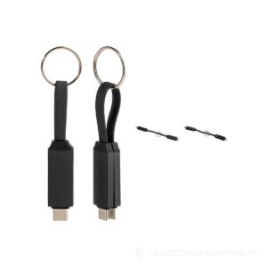 Keycab přívěsek na klíče 60W kabel USB-C - czarny – zdjęcia produktu