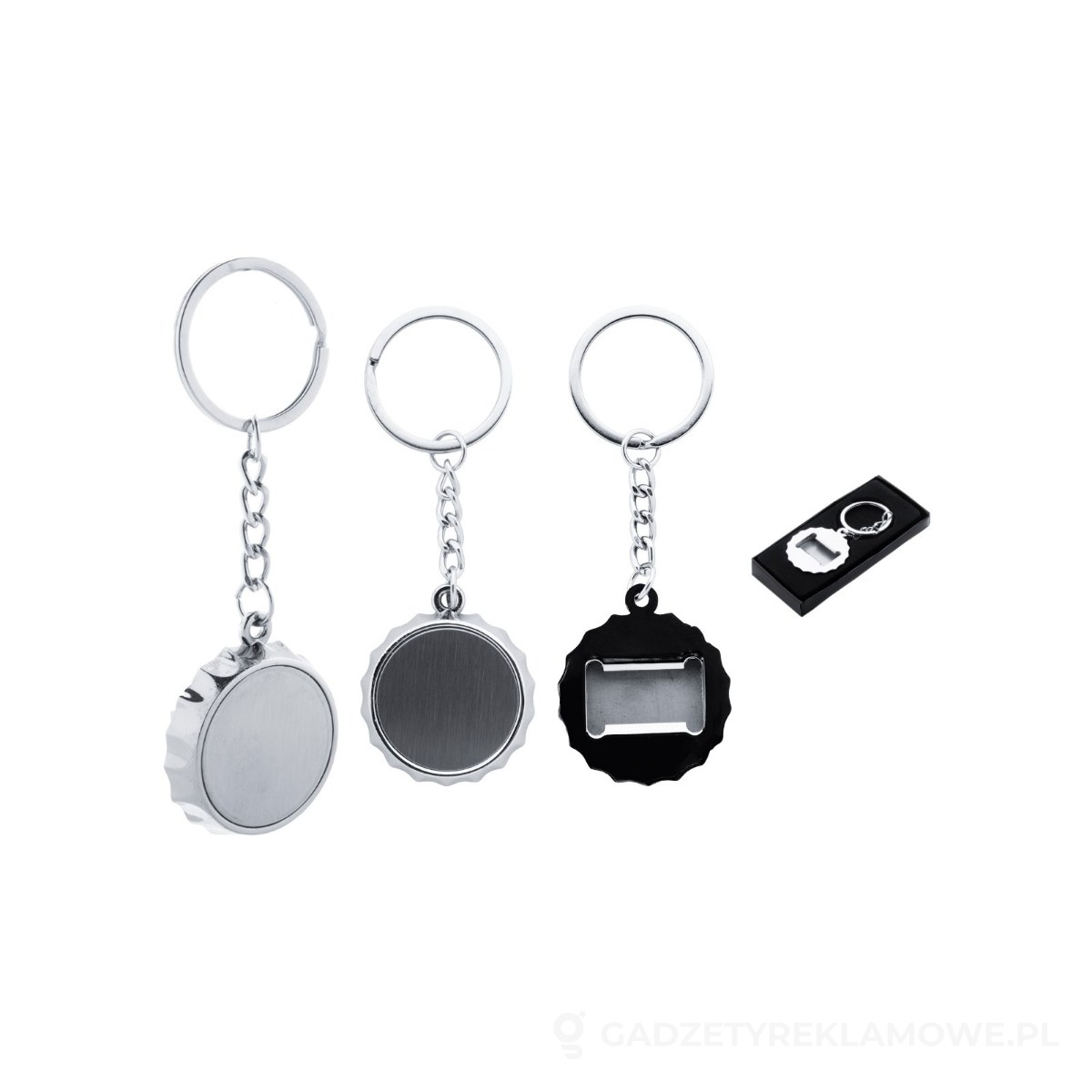 AP874026-01-wariant-watermark Bubly otwieracz do butelek / brelok - srebrny – zdjęcia produktu