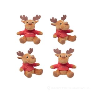 Pluszowy renifer w swetrze RUDOLPH - czerwony – zdjęcia produktu