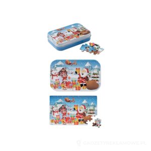Świąteczne, drewniane puzzle PAZURU - drewniany – zdjęcia produktu