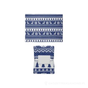 Koc polarowy RPET 190 gr/m² TOSTI - niebieski – zdjęcia produktu