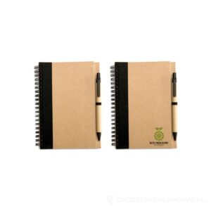 Notes z długopisem SONORA PLUS - czarny – zdjęcia produktu