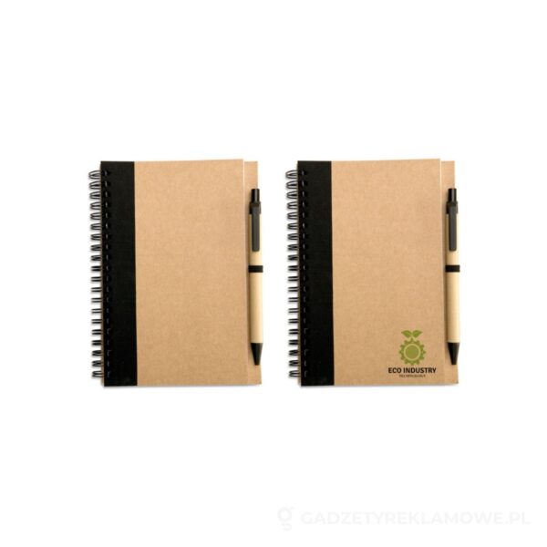 IT3775-03-wariant-watermark Notes z długopisem SONORA PLUS - czarny – zdjęcia produktu
