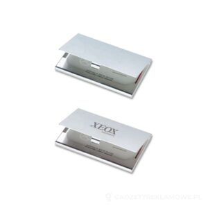 Aluminiowy wizytownik EPSOM - srebrny – zdjęcia produktu