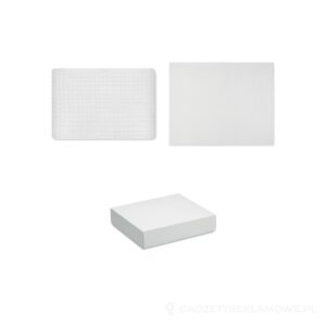 Koc bawełniany 350 gr/m² GUSTO - biały – zdjęcia produktu