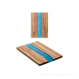 Deska do krojenia z akacji GROOVES - brazowy – zdjęcia produktu