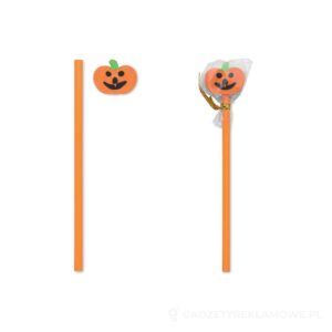 Halloweenowy ołówek z gumką WEENPEN - pomarańczowy – zdjęcia produktu