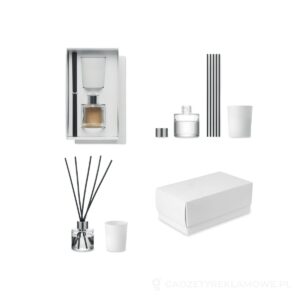 Waniliowy dyfuzor i świeca KALOMA SET - biały – zdjęcia produktu