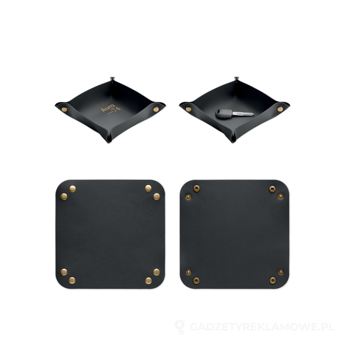 MO3131-03-wariant-watermark Składana tacka na klucze PU KEYSPOT - czarny – zdjęcia produktu