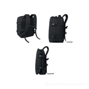Plecak RPET 20L 15" z zamkiem LOCK&GO - czarny – zdjęcia produktu